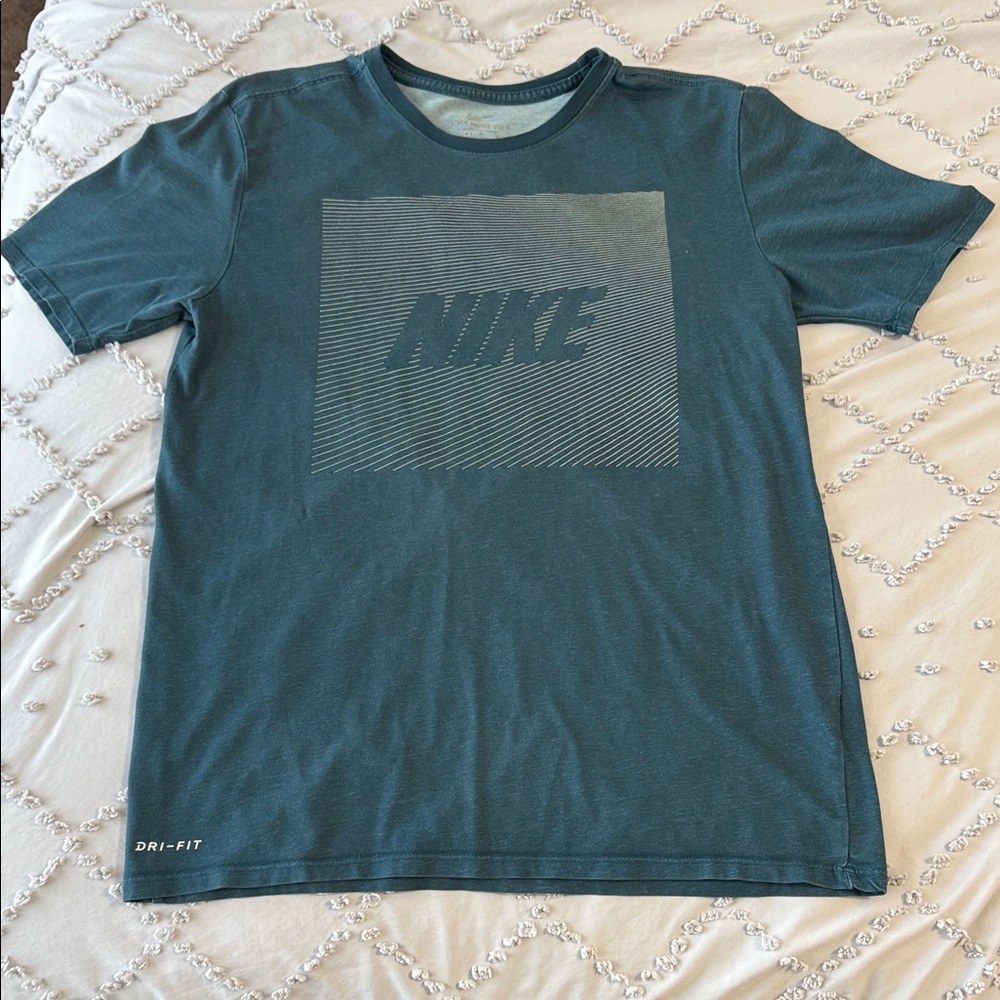 Nike Men's Teal Dri-FIT Short Sleeve Tee